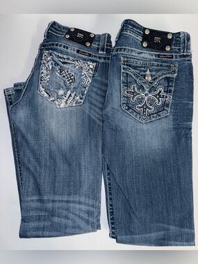 Bundle Of Two Miss Me Jeans Size 30 ( DIFFERENT STYLES )